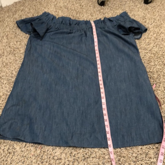 Anthropologie Corey Lynn Calter Off Shoulder Tunic Dress, Size Large - Picture 7 of 7